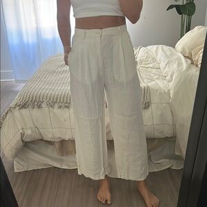 Espirit vintage linen high rise pants